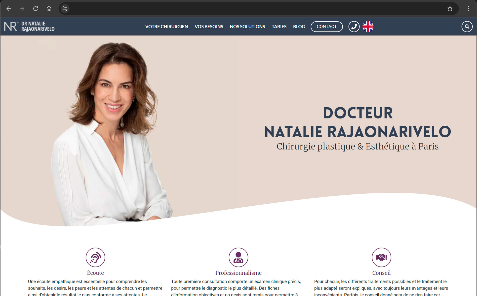 Site Internet du Dr Rajaonarivelo