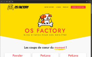 Réalisation du site Internet OS Factory par Ancre Rouge